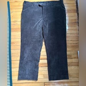 Giorgio Armani Men's Dark Gray Corduroy Pants